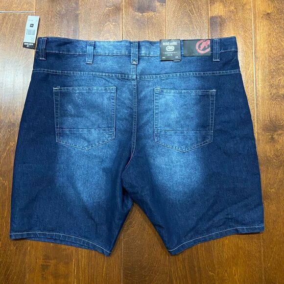 Ecko Unltd. Relaxed Fit Y2K Vintage Distressed Denim Blue Jorts Men's Size 44 - Picture 5 of 8